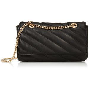Koko Chain Strap Flap Bag, Black, One Size :3